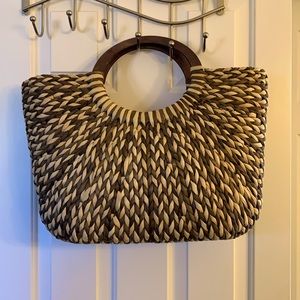 Wicker basket large tote